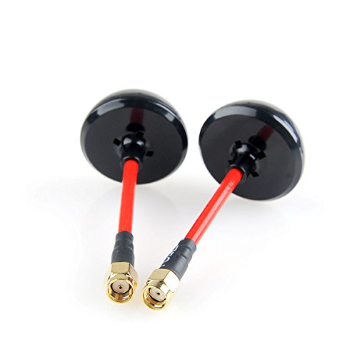 Makerfire 2pcs 5.8GHz FPV Antenna Circular Polarized TX RX RHCP RPSMA for FPV Racing Drone Like QAV250