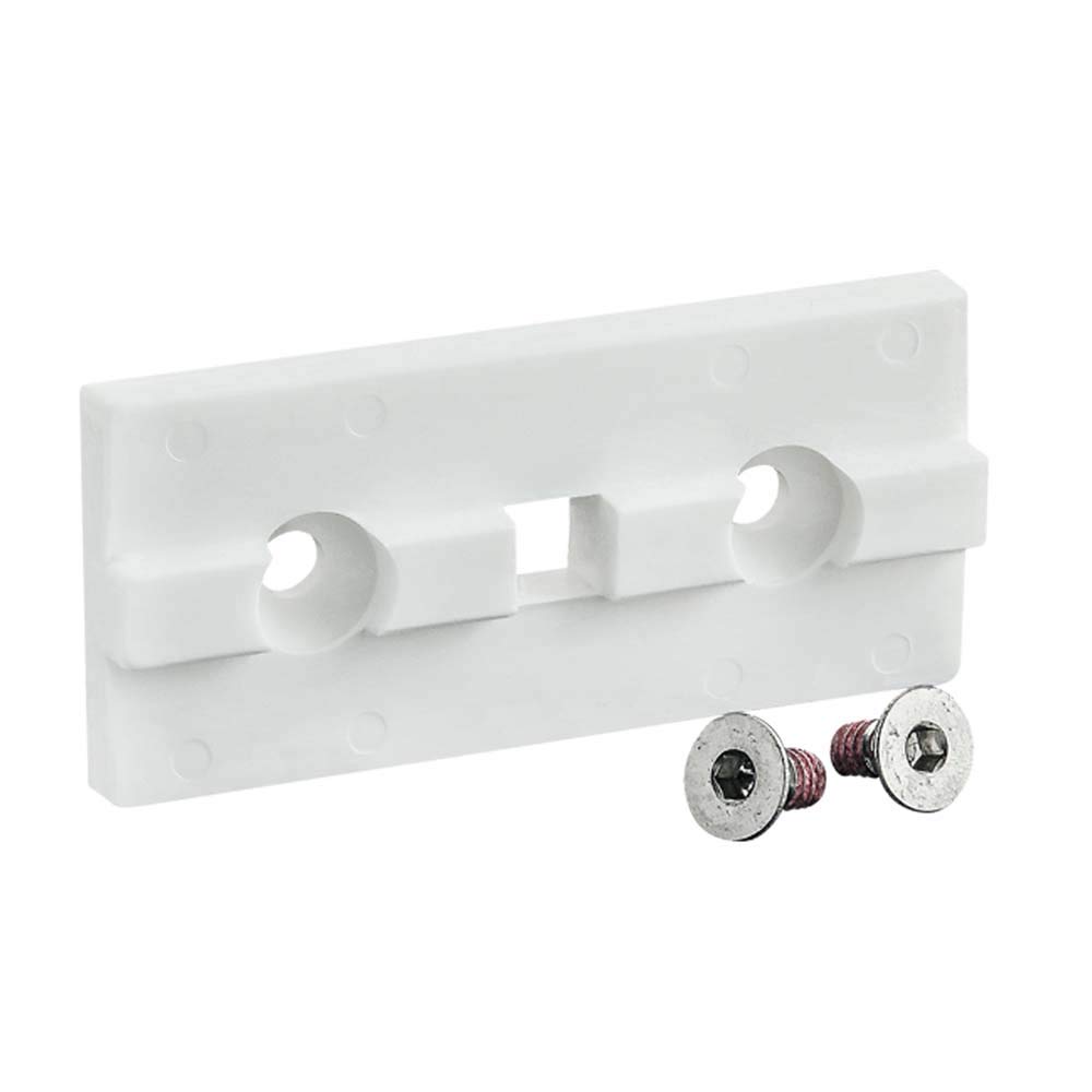 6814, 15 Series, White Single Keyed Unibearing Linear Bearing Pad (2 Pack)