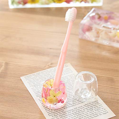 Amazon.co.jp: アクリル 歯ブラシスタンド5点セット レジンでお花を  