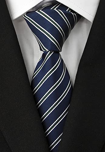 Image of Men's Necktie Classic Silk Tie Woven Jacquard Neck Ties 9 PCS