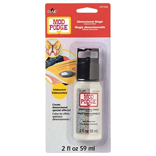 Mod Podge CS11332 Glitter Dimensional Magic, 2 oz, Iridescent