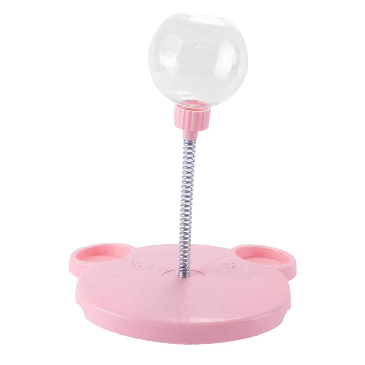Enwye Wobbly Dog Treat Prop, Wiggling Treat Prop for Dogs Cats Swinging Slow Feeder, Pet Snack Ball, Slow Feeder Pink