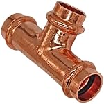 MegaHaustechnik – MegaHaustechnik T-Stück 22x22x22 Pressfitting aus Kupfer für