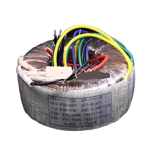 Trasformatori audio SAEVVCJWW 26V-0-26V 12V-0-12V + 6V trasformatore Amplificatore di Potenza trasformatore in Rame Puro 200VA trasformatore ad Anello ad Alta Potenza 200W