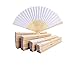 marcello onorato cimmino 081 Store - 120 VENTAGLI di Legno Bambu' E Carta Bianca per Matrimoni Wedding Sposa Eventi SEGNAPOSTO Chiesa