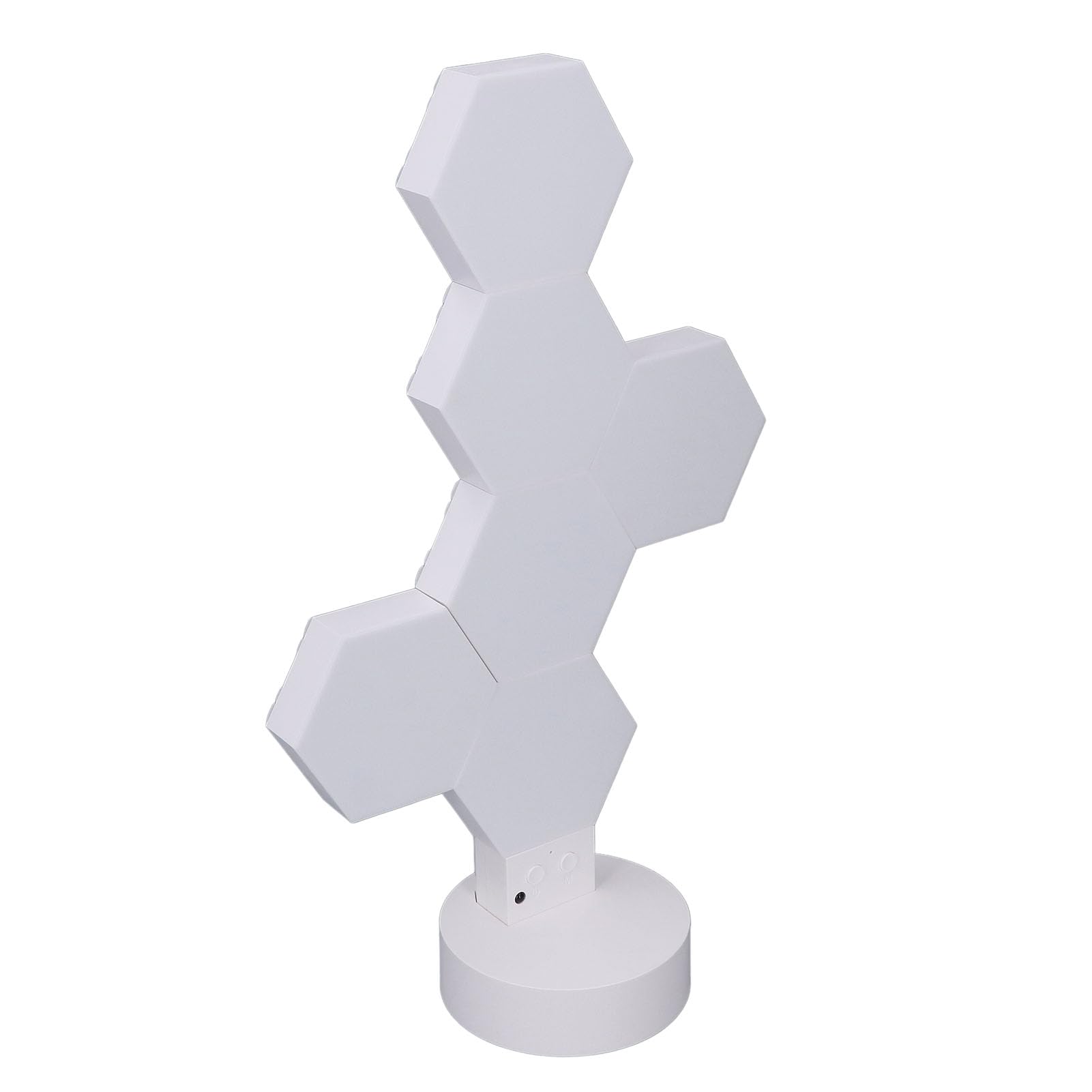 EVGATSAUTO LED Hexagon Wandpanel Set, 6 RGB Panels, Gaming Beleuchtung mit Fernbedienung, Stimmungslicht für Wohnzimmer