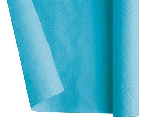 Rouleau de nappe en papier turquoise 09167