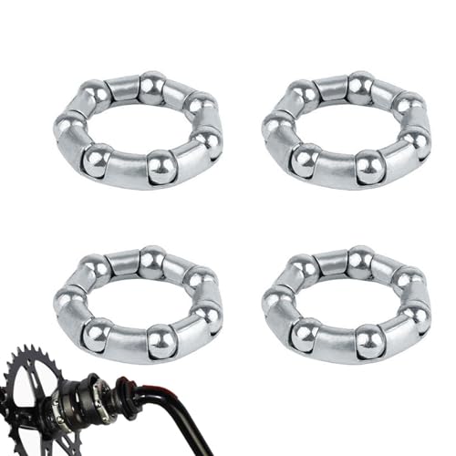 Wisylizv Cuscinetti per Bicicletta, 20,6 mm, 7 Sfere, per Cuscinetti per Ruota, 4 Cuscinetti a Sfera per Ruota Anteriore, compatibili con Biciclette per Bambini, Stretch e Standard