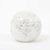Drimmer Volcanique Lampe de Table 20 cm Blanc Verre