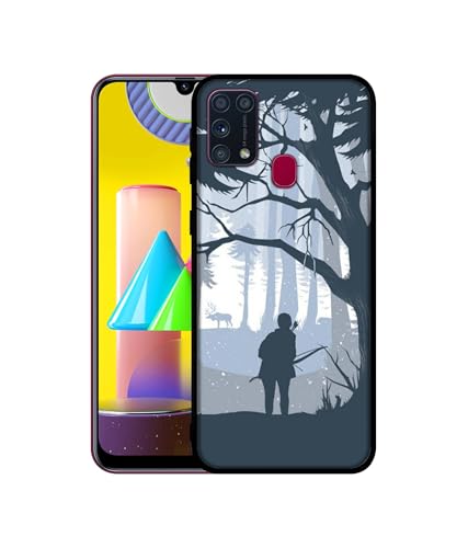 Image of Hunter Design Premium 2D Printed Metal Back Case Cover for Samsung Galaxy M31 Prime / M31 / F41