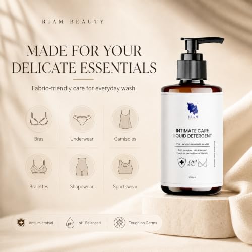 Image of Undergarment Liquid Detergent for Women & Men | Antibacterial Lingerie Wash | Removes Period Stains, Odor & Bacteria | Gentle on Delicates | pH Balanced | 250 ml