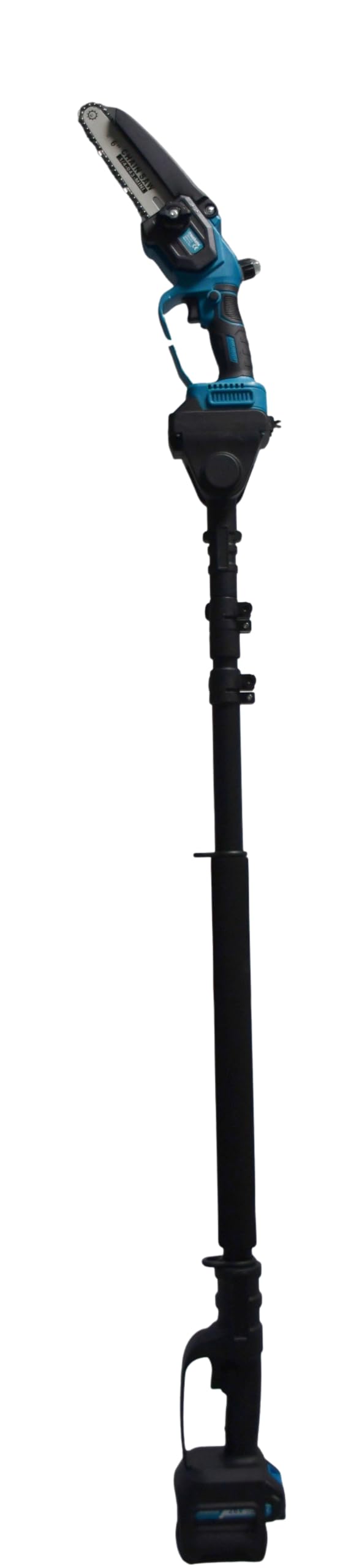 PM106 Forbici potatura elettriche Telescopiche con 2 Batterie Ricaricabili 26V, lama 30mm, incluso Motosega con lama 6", Kit cesoie e Motosega con asta telescopica professionali per giardinaggio