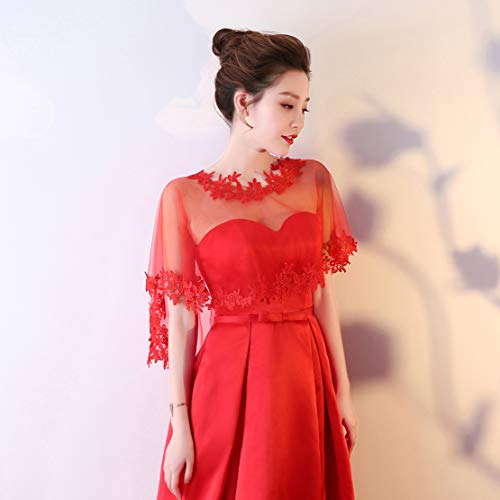 Womens Sexy Lace Shawls Wedding Cape and Wraps Shrug Bolero Cover up3