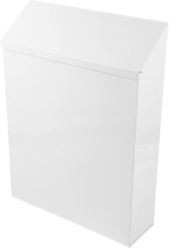 Miniatura 7 de Uonlytech Buzón de pared para colgar en la pared, buzón de poste, buzón de postal seguro, buzón con candado, de metal retro, casa de campo, buzón