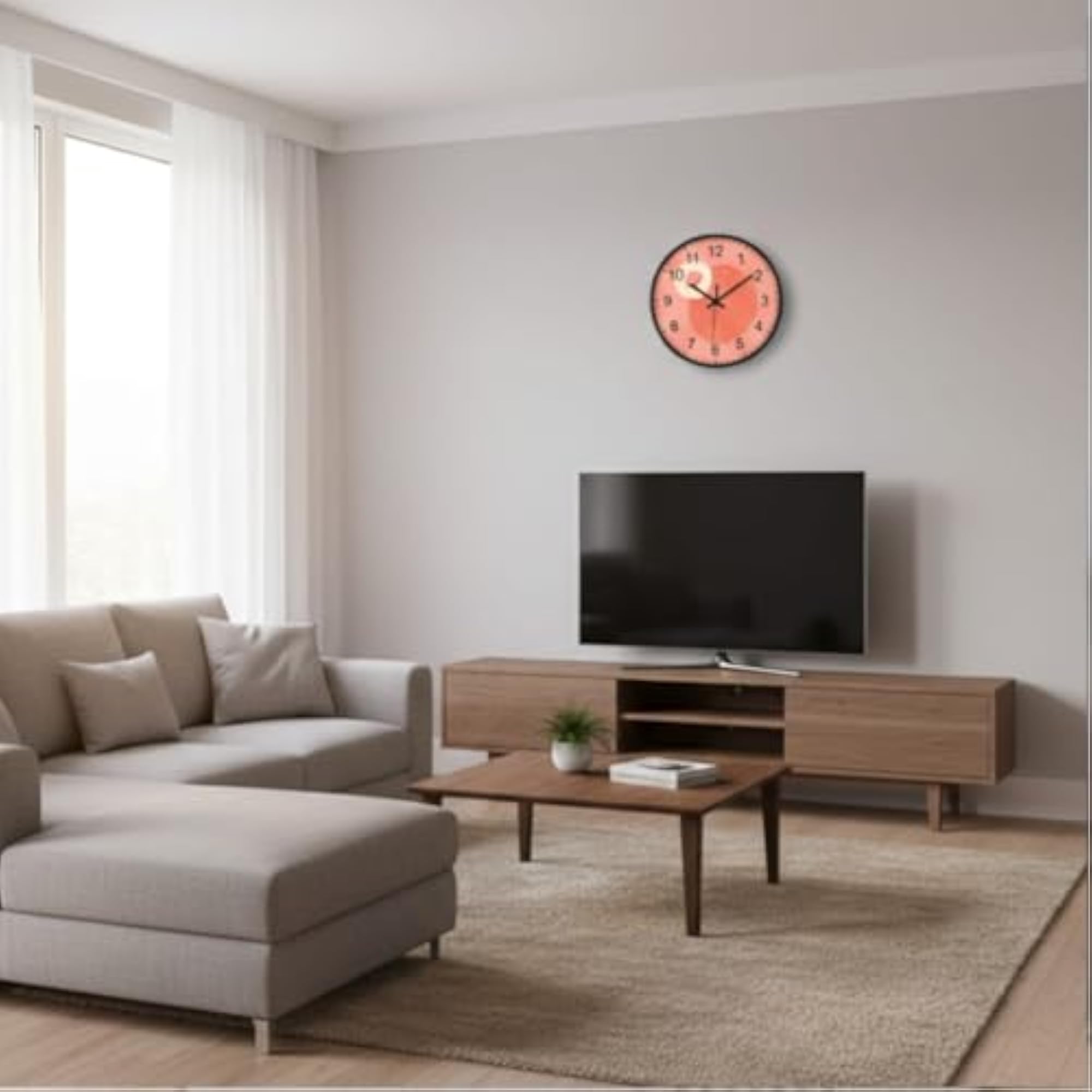 Modern Abstract Wall Clock for Living Room