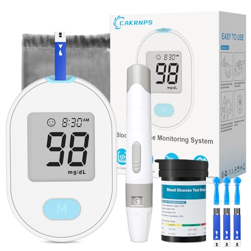 Image of Blood Glucose Monitor Kit, Blood Sugar Testing kit with 50 Blood Sugar Test Strips, 50 Painless 33G Lancets, 1 Blood Glucose Meter, 1 Lancing Device, Medical Accuracy, 5-Second Results, No Coding & Auto Eject, Glucometer Kit for Diabetes Testing for Home /Travel Use