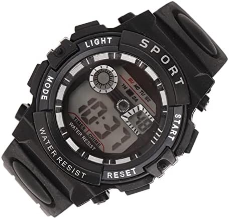 Fabater Men Electronic Sports Watch Digital Watch with Alarm Multifunctional Day Date Display for Swimming Outdoor Activities (Black) — view 6