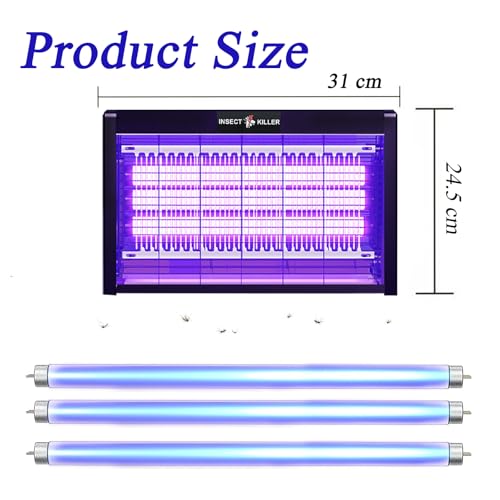 4000V Mosquito Zapper Lamp 30W Electric Mosquito Trap Killing Lamp Device Indoor Outdoor 360°Coverage Electronic Insect Killer with UV Fly Killer Trap For Indoor and Outdoor