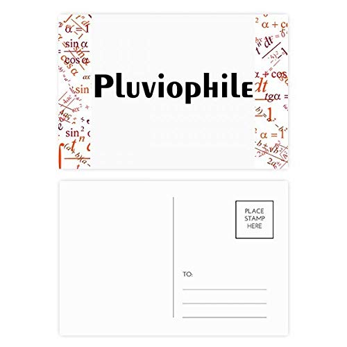 Jeu de cartes postales Pluviophile Merci idéal pour offrir en cadeau