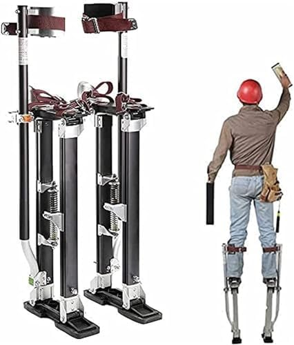 Adjustable Aluminum Drywall Stilts for Painters & Builders - Professional Craftsmanship, Lightweight & Durable, Ideal for Plastering & Ceiling Work