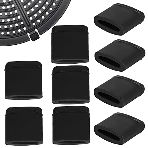 GORGECRAFT 20Pcs Air Fryer Rubber Bumpers Tower Air Fryer Tips Premium Rubber Feet for Hob Grid Anti-Scratch Protective Covers for Air Fryer Grill Pan Plate Tray Accessories Air Fryer Replacement Part