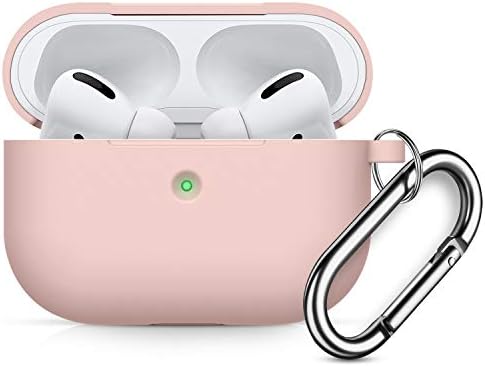 Compatible AirPods Pro Case Cover Silicone Protective Skin for Apple Airpod Pro Case 2019 (Front LED Visible) Midnight Green