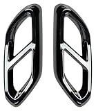 Aus Edelstahl mit polierter Oberfläche.