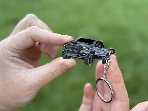 FOUR WHEEL BEAST Dodge RAM Keychain 1500 Accessories - Officially Licensed - Ram 2500 Toy Truck Key Chain 2019-2025 (Silver) by FOUR WHEEL BEAST - Image 4