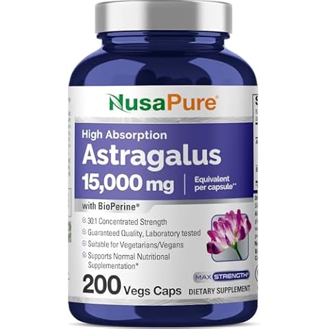 NusaPure Astragalus 15,000mg Capsules Cover