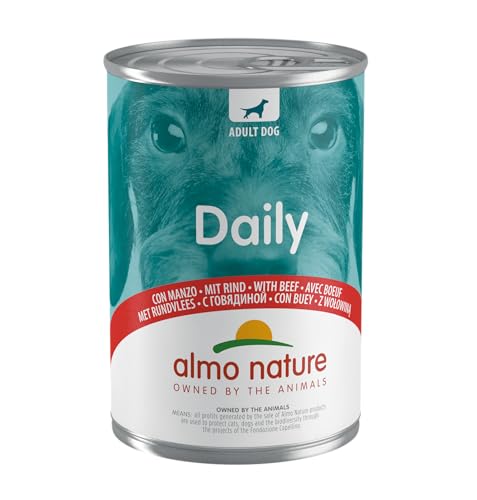 Almo Nature Dailymenu per Cani Adulti, Manzo 24 x 400g