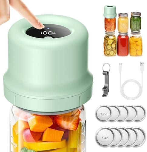 Moriko Mason Jar Vacuum Sealer - Electric Mason Jar Vacuum Sealer...