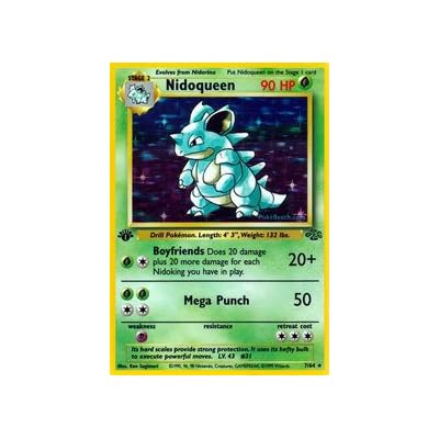 nidoqueen holographic pokemon card value PSA 7 NIDOQUEEN-HOLO PRM-TEU PRERELS-STF-SPA. PORTUGESE main image 0