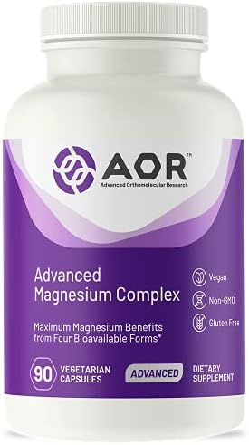 AOR, Advanced Magnesium Complex, Dietary Supplement, Promotes bone and cardiovascular health, muscle and nerve function, 90 Capsules (90 Servings)