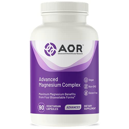 Aor, Advanced Magnesium Complex, Dietary Supplement, Promotes Bone And Cardiovascular Health, Muscle And Nerve Function, 90 Capsules (90 Servings) #TOP3