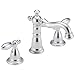 Delta Faucet 3555-MPU-DST Victorian Two Handle Widespread Bathroom Faucet, Chrome