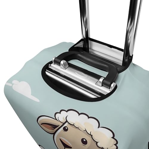 Housse de bagage élastique blanche lavable pour valise de taille XL