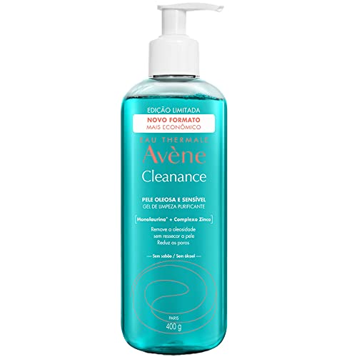 Gel de Limpeza Facial Avène Cleanance, Controle de Oleosidade e Desobstrução de Poros, 400g