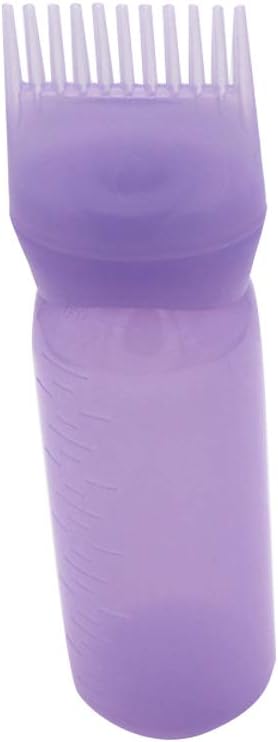 120ml Hair Dye Bottle Applicator with Graduated Brush Root Comb Applicator Bottle Comb Salon Hair Coloring -1pc Purple Colour Accessories Beauty Tools : Beauty & Personal Care