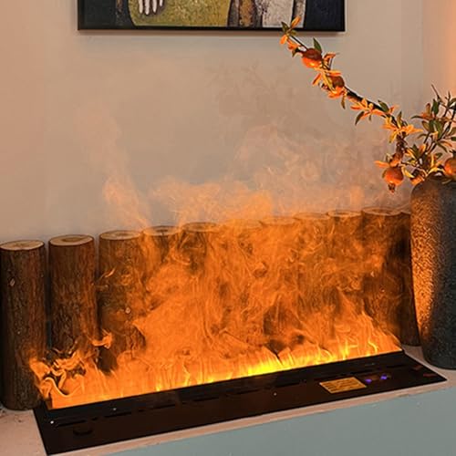 Cheminée électrique à vapeur 3D 100x24x18cm