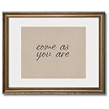 Loomarte Come as You Are Canvas Wall Art - Inspirational Quote for Home Decor, Minimalist Vintage-Style Wall Decor for Bedroom, Living Room, Office - Motivational Canvas Artwork - Unframed (8x10)