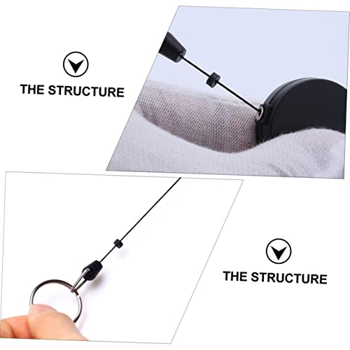 Gogogmee Porta-Chaves Retrátil 3 Peças Distintivo De Enfermeira Crachás Carretel De Crachá Retrátil