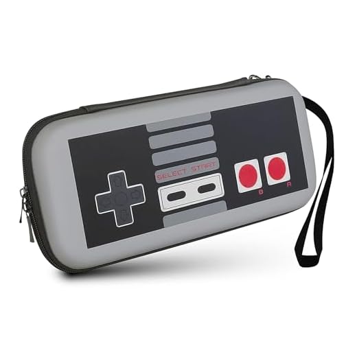 Redlemon Funda para Nintendo Switch y Modelo OLED Protector Retro NES, Estuche Rígido Portátil con 10 Compartimentos para Cartuchos y Espacio para Cables, Audífonos y Controles, Resistente a Golpes [video game]