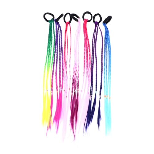 DRESSOOS 1 Juego De 6 Piezas peluca accesorios para el cabello para diadema de niñas cintas para el cabello wig peluquin lazos para el cabello gomas para el pelo de colores tela