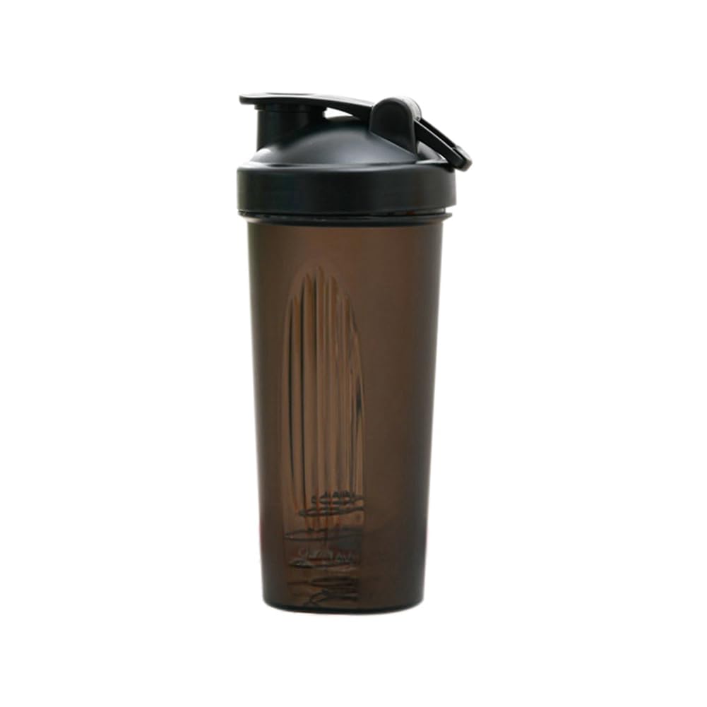 CTRLZS Shaker Cup Sports Portable Convenient Stirring Cup 600Ml Plastic Shakers Bottle Adults Easy to Use Black