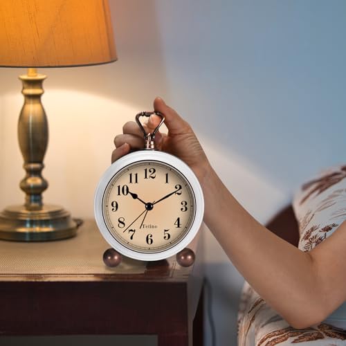 Analogalarmclockbatterypowereddeskclockswithnightlightsilentnontickingretrosimplydesignalarmclocksforlivingroombedroombedsidedormitorydecorgiftwhite Urban Country Home Decor Analog alarm clockbattery powered desk clocks with night lightsilent non tickingretro simply design alarm clocks for living room bedroom bedsidedormitorydecorgift white urban country home decor