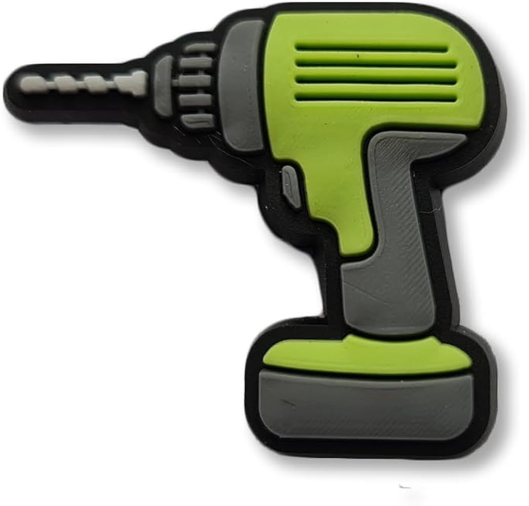 Mens Crocs Tool Shoe Charms;Cute Cartoon Hammer Saw Power Drill Funny ...