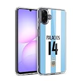 Head Case Designs Officially Licensed Argentina National Football Team Exequiel Palacios 2024/25 Player Home Kit 1st Group Gel Case [Military Grade Protection] Compatible with Samsung Galaxy A07