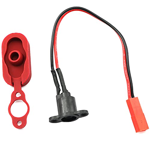 LQ Industrial 17cm/6.7Inch Charging Port Wire with Silicone Waterproof Cover for M365 Electric Bike