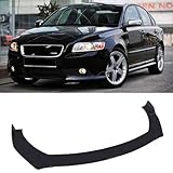 YWGMGJND Car Front Bumper Lip Spoiler for Volvo S40 2012-2018 2019 2020 2021, Tuning Body Kit for Cars, Splitter Spoiler Diffuser Accessories