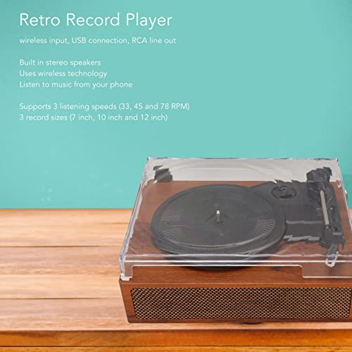 Tourne-Disque, Offre Une Musique Fluide 3 Tailles de Disque avec Cache Anti-PoussièRe Amovible 100-240 V Portable Retro… - Les Beatles, Paul McCartney, John Lennon, RIngo Starr, George Harrison Tourne-Disque, Offre Une Musique Fluide 3 Tailles de Disque avec Cache Anti-PoussièRe Amovible 100-240 V Portable Retro… – Image 4